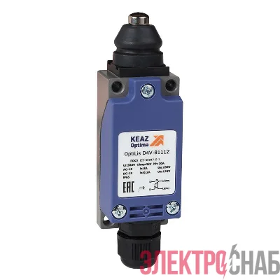 Выключатель концевой OptiLiS D4V-8111Z толкатель метал. XCKP2110P16 КЭАЗ 365295