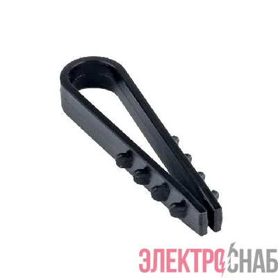 Дюбель-хомут d5-10мм для круглого кабеля черн. (уп.50шт) PROxima EKF plc-ncs50-5x10b