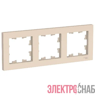 Рамка 3-м AtlasDesign универс. беж. SE ATN000203
