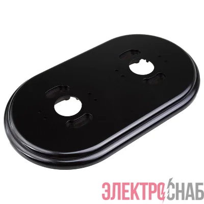 Рамка 2-м R пластик черн. Bironi RF1-620-23