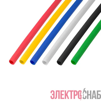 Набор трубок термоусадочных ТУТ 4.0/2.0мм 1м (уп.50шт) 5 цветов Rexant 29-0154