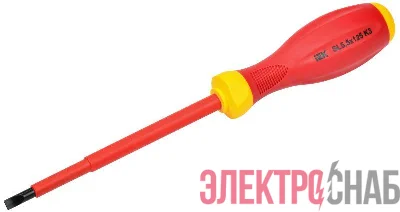 Отвертка диэлектрическая шлицевая SL5.5х125 K3 1000В ARMA2L 3 IEK A2L3-SC30-K3-SL-55-125