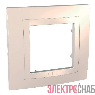Рамка 1-м Unica монобл. беж. SchE MGU2.002.25M