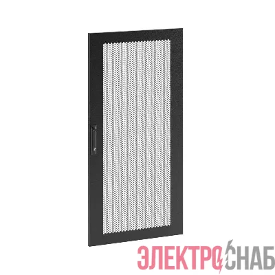 Дверь перфорированная одностворчатая для IT-CQE 2000х600 RAL9005 DKC RBITCPMS2060