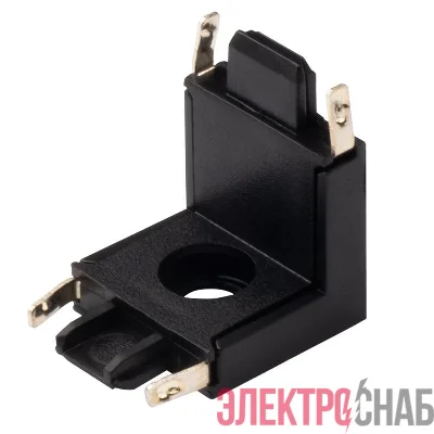 Коннектор MTR16 CV-BL V-обр. накладной шинопровод низковольтный Pro черн. JazzWay 5057319