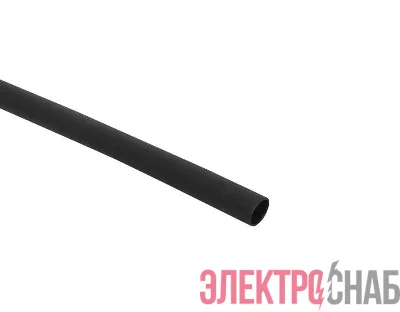 Трубка термоусадочная ТУТк клеевая нг 8/2 черн. 1м (уп.10м) PROxima EKF tut4-k8-b