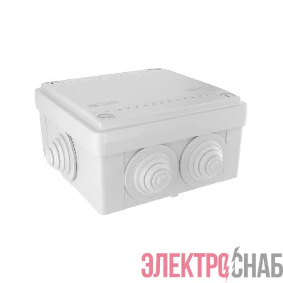 Коробка ответвит. с 6 кабельными вводами д.25мм IP55 100х100х50мм DKC 53801