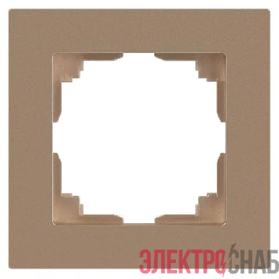 Рамка 1-м СП Accent 6-501-04 шампань Intro Б0063746