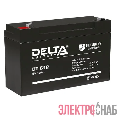 Аккумулятор ОПС 6В 12А.ч Delta DT 612
