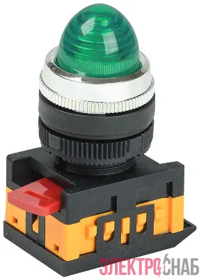 Лампа светосигнальная AL-22 d22мм 240В AC зел. цилиндр неон IEK BLS20-AL-K06