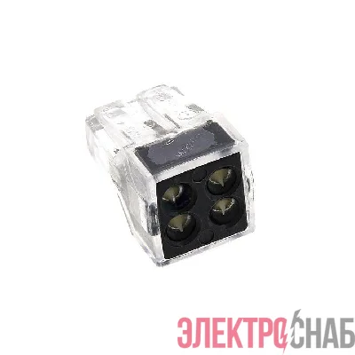 Клемма строительно-монтажная СМК 773-104 4-проводная 1.0-2.5кв.мм (уп.4шт) PROxima EKF plc-smk-104r