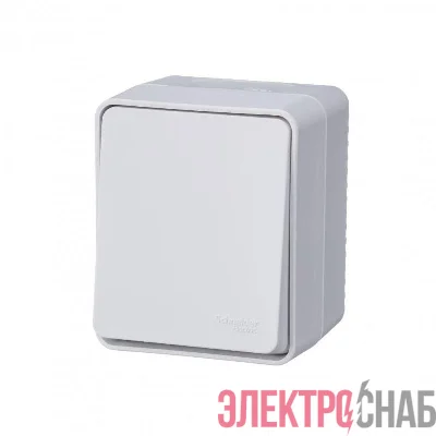 Переключатель проходной 1-кл. ОП AtlasDesign Profi54 IP54 10AX бел. SE ATN540161