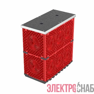 Колодец пластиковый для кабельной канализации с крышками 750х375х750 DKC 270375