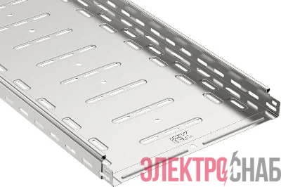 Лоток листовой перфорированный 400х50 L2000 сталь 1мм оцинк. IEK CLP10-050-400-2