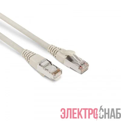 Патч-корд PC-LPM-STP-RJ45-RJ45-C6-1M-LSZH-GY F/UTP экран. кат.6 LSZH 1м сер. Hyperline 42373