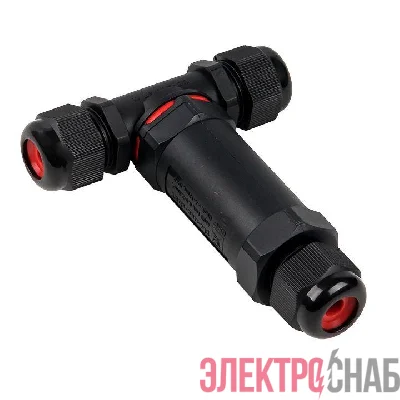Коннектор кабельный Т-образный (клеммник 5PIN) IP68 FreeTools EKF plc-uac-cb5T