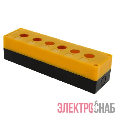 Корпус КП106 6 кнопок пластик. желт. EKF cpb-106-o