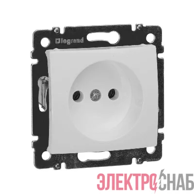 Розетка 1-м СП Valena 16А IP21 без заземл. на винтах механизм бел. IEK 774416