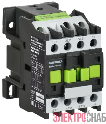 Контактор КМИе-10910 9А 110В/АС3 1НО GENERICA KKME11-009-110-10