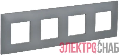 Рамка 4-м SKANDY SK-F04Gr сер. IEK SK-M42-K03