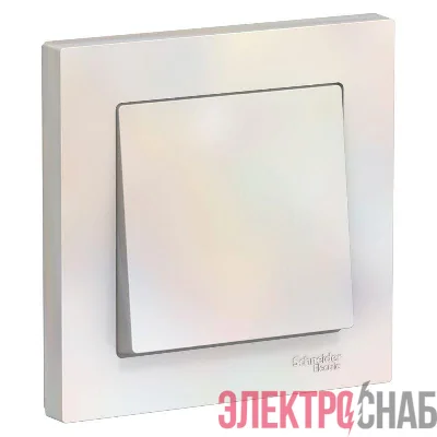 Выключатель 1-кл. СП AtlasDesign 10А IP20 (сх. 1) 10AX в сборе жемчуж. SE ATN000412