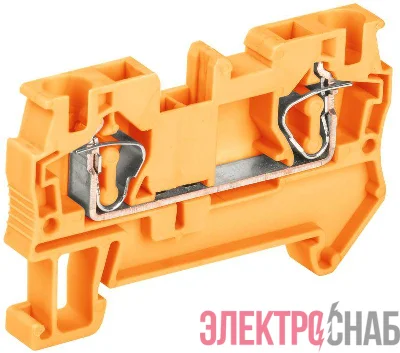 Клемма пружинная КПИ 2в-4 41А оранж. IEK YZN11-004-K09