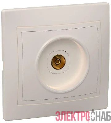 Розетка телевизионная TV 1-м СП Кварта РТВ10-ККм IP20 крем. GENERICA EAK10-K33-DM