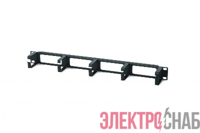 Организатор кабельный 19дюйм 1U с метал. кольцами CM-1U-ML Hyperline 15447