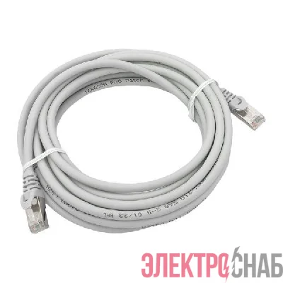 Патч-корд кат.6 экранированный FTP оболочка LSZH сер. (5.0м) TeraLINK PRO EKF TRP-6FTP-LSH-5M-GY