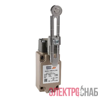 Выключатель концевой OptiLiS D4B-4112N рычаг регулируемый с роликом метал. EN 50041 XCKJ10543H29 КЭАЗ 365327