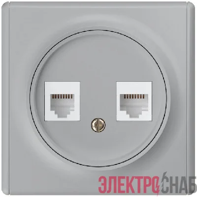 Розетка компьютерная 2-м СП Florence RJ45 кат.5E механизм сер. 1E20901302 OneKeyElectro 2172841