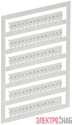 Маркер для CTS/CP 2.5кв.мм "11-20" ARMAFIX IEK AF-CT10D-M-D25-02