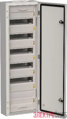 Корпус ЩРн-72 (1х72) TITAN 5 960х310х140 IP54 метал. сер. IEK TI5-50-N-072-54-7035