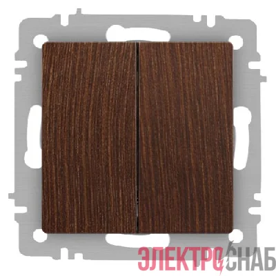 Выключатель 2-кл. СП Accent 6-104-10 10А IP20 250В AL/CU венге Intro Б0063501