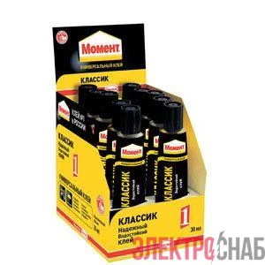 Клей Момент-1 30мл в шоу-боксе Момент C0036323
