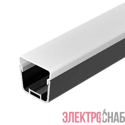 Профиль LINE-D-3734-2000 TETRA BLACK+OPAL L2000 с экраном алюм. (компл.) Arlight 055072