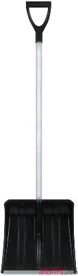 Лопата для уборки снега "SnowКРИСТАЛЛ" 365х380х1330мм алюм. черенок; пластик. 68102