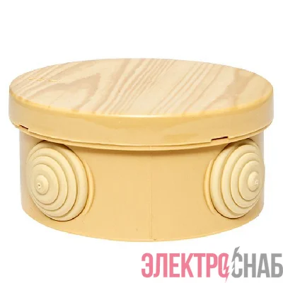 Коробка распаячная КМР-040-039 с крышкой 85х40 4 мембранных ввода IP54 свет. дерево PROxima EKF plc-kmr-040-039-s