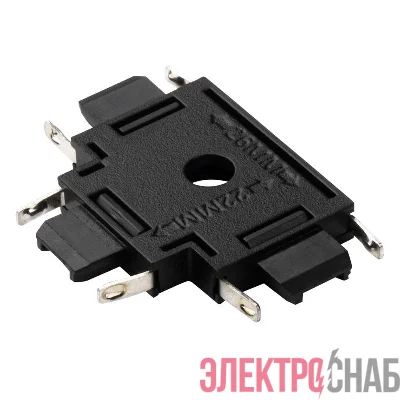 Коннектор MTR16 CT-BL T-обр. накладной шинопровод низковольтный Pro черн. JazzWay 5057333