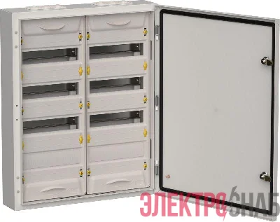 Корпус ЩРн-96 (2х48) TITAN 5 710х570х140 IP54 метал. сер. IEK TI5-50-N-2X048-54-7035