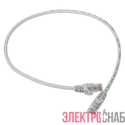 Патч-корд кат.5E UTP неэкранир. LSZH сер. 0.5м TERACOM PRO EKF TRP-5EUTP-LSH-05M-GY