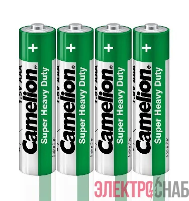 Элемент питания солевой AAA/R03 1.5В R03P-SP4G SR-4 (уп.4шт) Camelion 1659