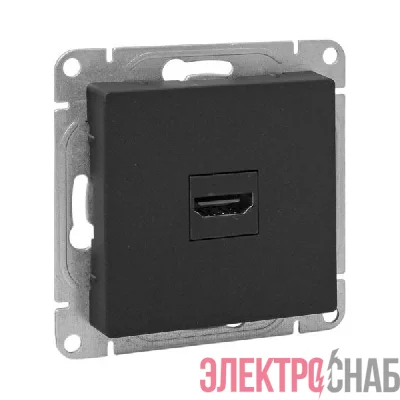 Розетка СП Эпика HDMI механизм черн. EKF UP1-SOB-HDMI