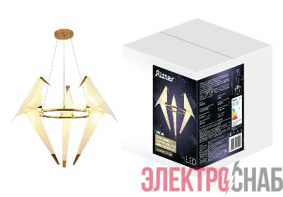 Светильник подвесной светодиодный декоративный BIRDIE 565х1200 4000К зол. Ritter 51604 4
