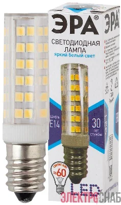 Лампа светодиодная T25-7W-CORN-840-E14 560лм ЭРА Б0033025