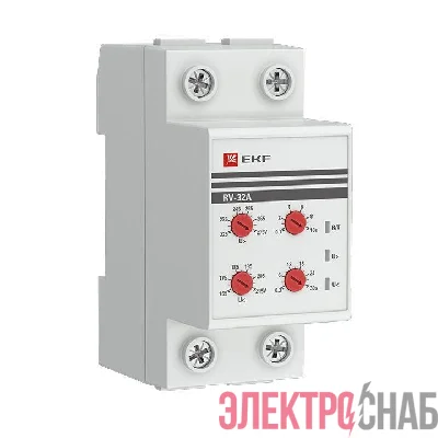 Реле напряжения RV-32A (сквозное подкл.) EKF rv-32a