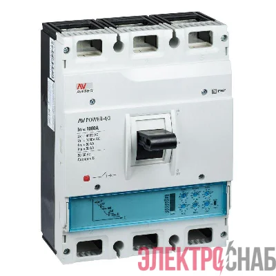 Выключатель автоматический 3п 1000А 50кА AV POWER-4/3 ETU2.0 AVERES EKF mccb-43-1000-2.0-av