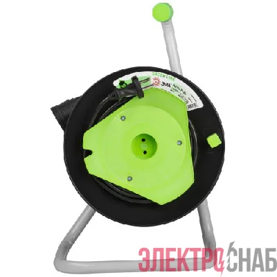 Удлинитель на пластик. катушке 1х30м без заземл. GAZ-2x0.75-30m Greenline ПВС 2х0.75 Эра Б0065111