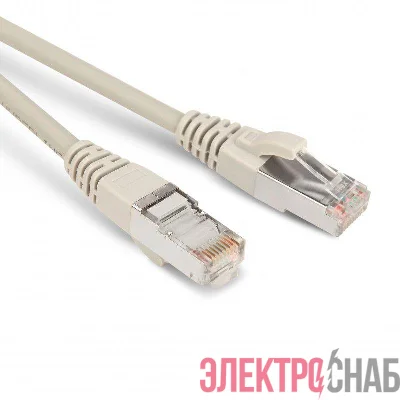 Патч-корд кат.5E F/UTP экранир. LSZH PC-LPM-STP-RJ45-RJ45-C5e-0.5M-LSZH-GY 0.5м сер. Hyperline 42307