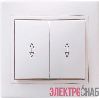 Переключатель проходной 2-кл. СП Кварта 10А IP20 ВСп10-2-0-КБ бел. GENERICA EVK22-K01-10-DM